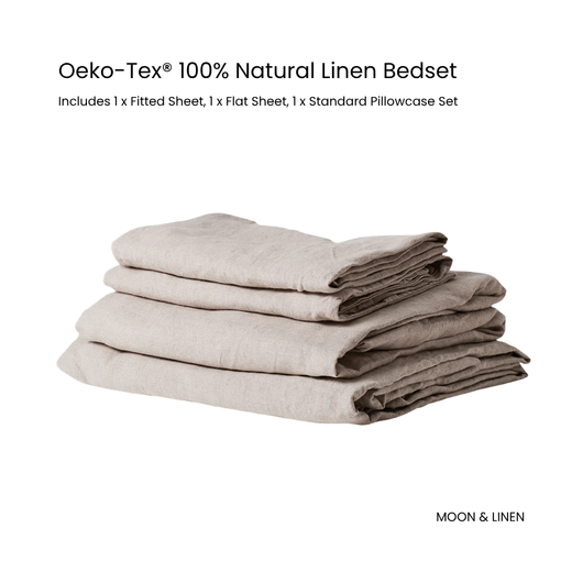 Oeko-Tex® 100% Natural Linen Bedset