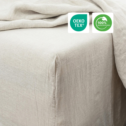 1Oeko-Tex® 100% Natural Linen Bedset
