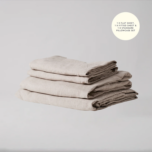 Oeko-Tex® 100% Natural Linen Bedsheets
