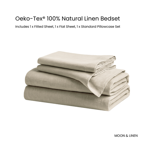 Oeko-Tex® 100% Natural Linen Bedset